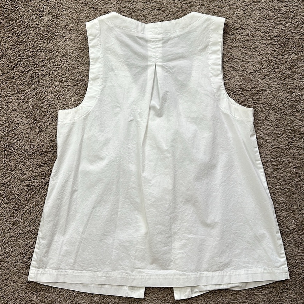 Trina Turk White Lace-Up Women's Top - Picture 7 of 10